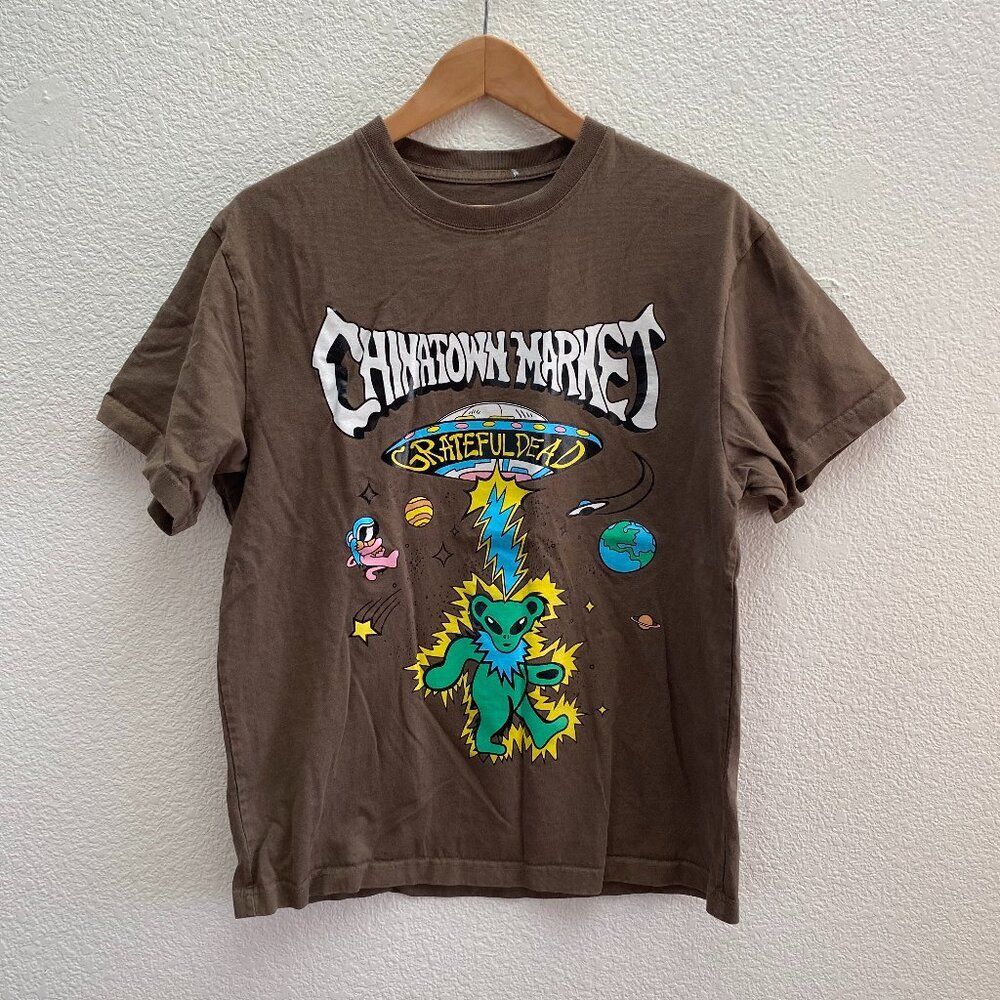 Chinatown Market x Grateful Dead Alien Bears Brown T-Shirt Medium / Large